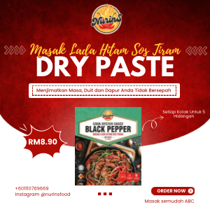 Pes Kering Masak Lada Hitam Sos Tiram Nurins 50g - Image 1