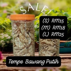 TEMPE BAWANG PUTIH (SIZE L) - Image 1