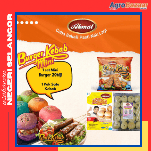 Promo - Roti Plain Set Mini Burger Pedas & Sate Kebab Beriani - Image 1