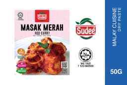 SUDEE Masak Merah Dry Paste [50g] 2 Pek - Thumbnail 1