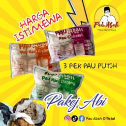 Pakej Abi ( 3 Pek Pau Putih) - Thumbnail 1