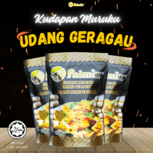 (Pickup) Faimix Kudapan Muruku Udang Geragau (80gm) - Image 1