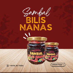 Sambal Bilis Nanas 150gm Maknenek Hidayah cookies viral - Thumbnail 1
