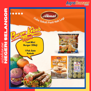 Promo - Roti Plain Set Mini Burger Ramen & Sate Kebab Lada Hitam - Image 1