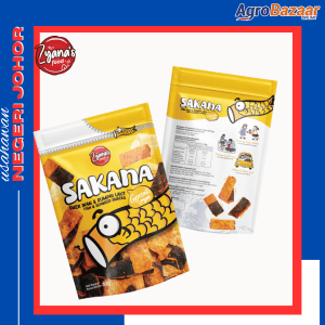 SNEK IKAN SAKANA SNACKS PERISA CHEESE PEK 80G - Image 1
