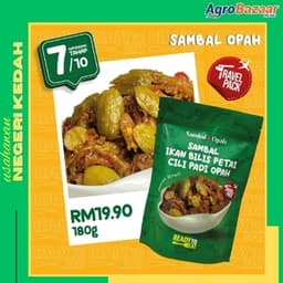 TRAVEL PACK SAMBAL IKAN BILIS PETAI CILI PADI OPAH - Thumbnail 1