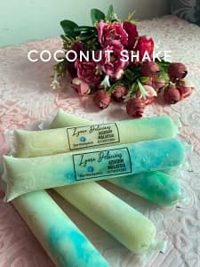 Konfeksi Ais Perisa Keju Air Kelapa Dengan Jelly