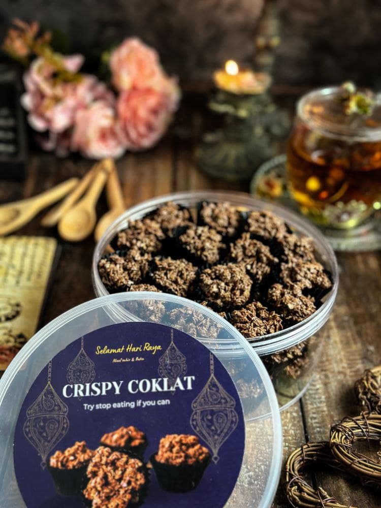 KOMBO - 2 Balang Crispy Coklat Kuih Raya