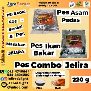 Combo Pes Asam Pedas Jelira & Pes Ikan Bakar 220 g