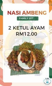 FAMILY SET (2 KETUL AYAM) NASI AMBENG SUDIP FOOD