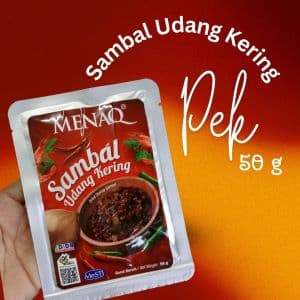MENAQ Sambal Udang Kering Pek Travel 50 g