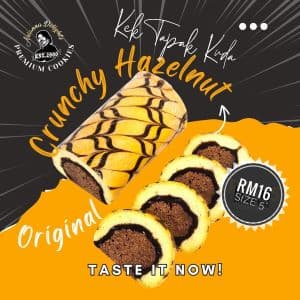 [PRE-ORDER] Kek Tapak Kuda - Crunchy Chocolate Hazelnut Small