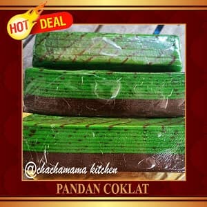 KEK LAPIS PANDAN COKLAT