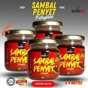 SAMBAL PENYET (4 BOTTLE) - Image 1
