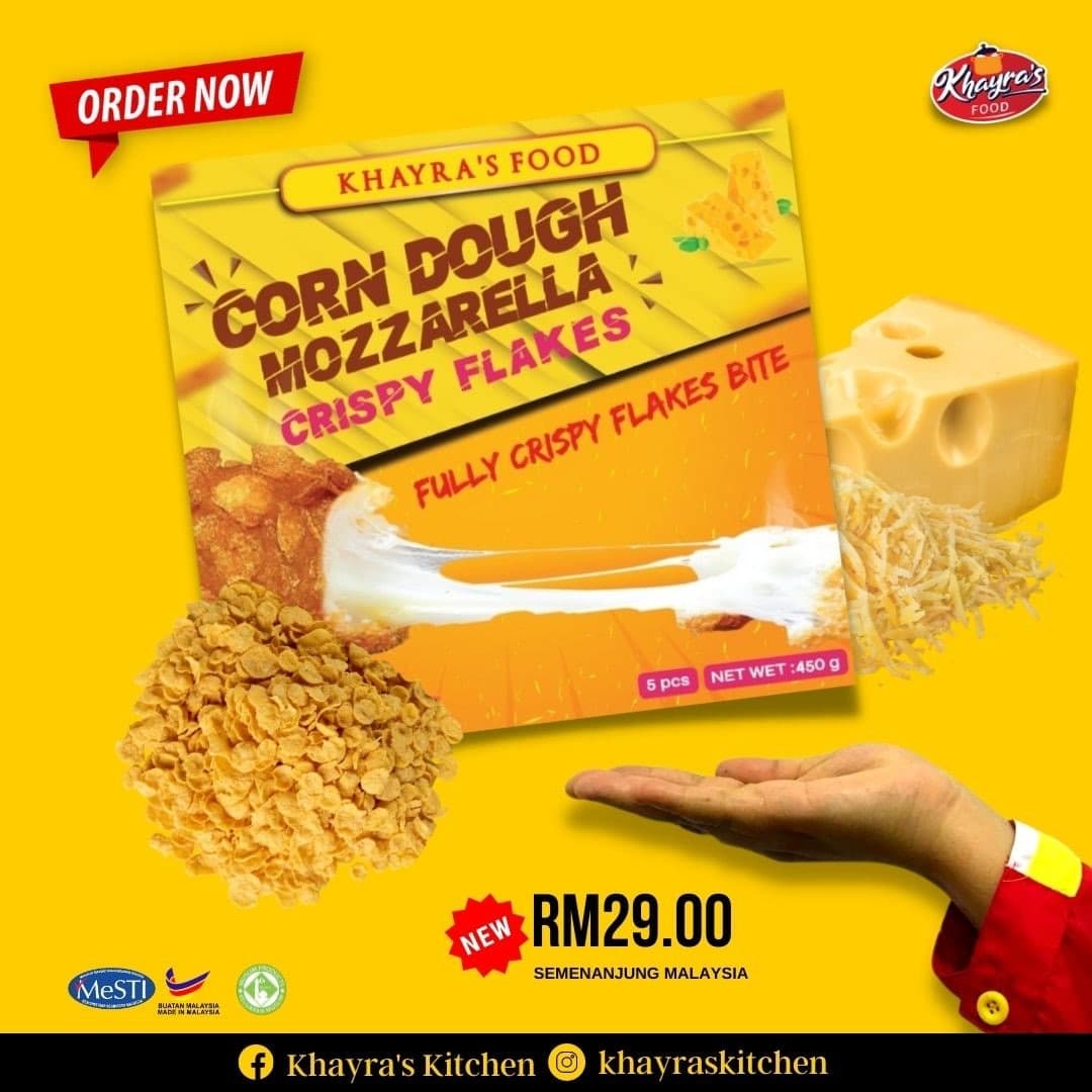 CORNDOUGH MOZZARELLA CRISPY FLAKES