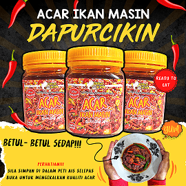 Acar Ikan Masin DapurCikin Limit 3 Botol Shj