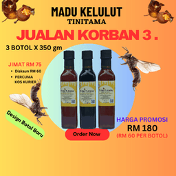 Madu Kelulut TiniTama - 3 Botol X 350 gm - Thumbnail 1