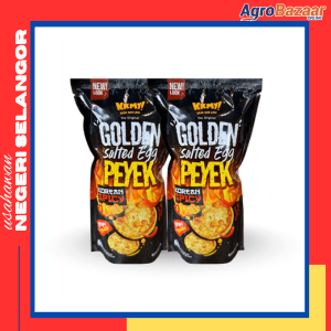 GOLDEN SALTED EGG PEYEK - 2 PACK SPICY - Image 1