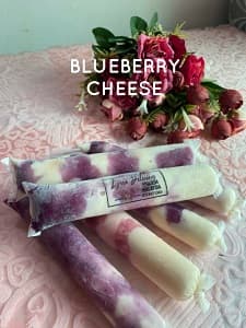 Konfeksi Ais Perisa Keju Beri Biru