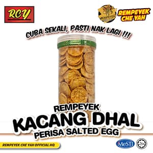 Rempeyek Che Yah Kacang Dhal Berperisa Salted Egg - Image 1