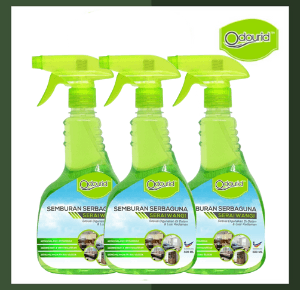 3X Odourid Lemongrass 500ml - Odor Remover/ Eliminator & Insect Repellent - Image 1