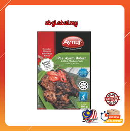 AYNUF Pes Ayam Bakar DISKAUN ( CHICKEN GRILL PASTE ) 100GM [HALAL] DIJAMIN HALAL - Thumbnail 1