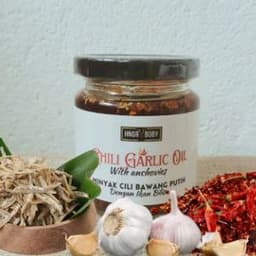 CHILLI GARLIC OIL WITH ANCHOVIES (dengan ikan bilis) - Thumbnail 1
