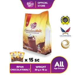 [SELF PICKUP] IRFAN CHOCOLATE MALT (15 sachet) - Thumbnail 2