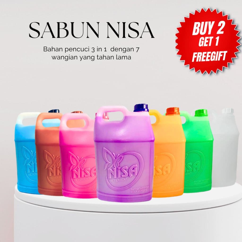 Sabun nisa ( pencuci pakaian 3 dalam 1) Lavender