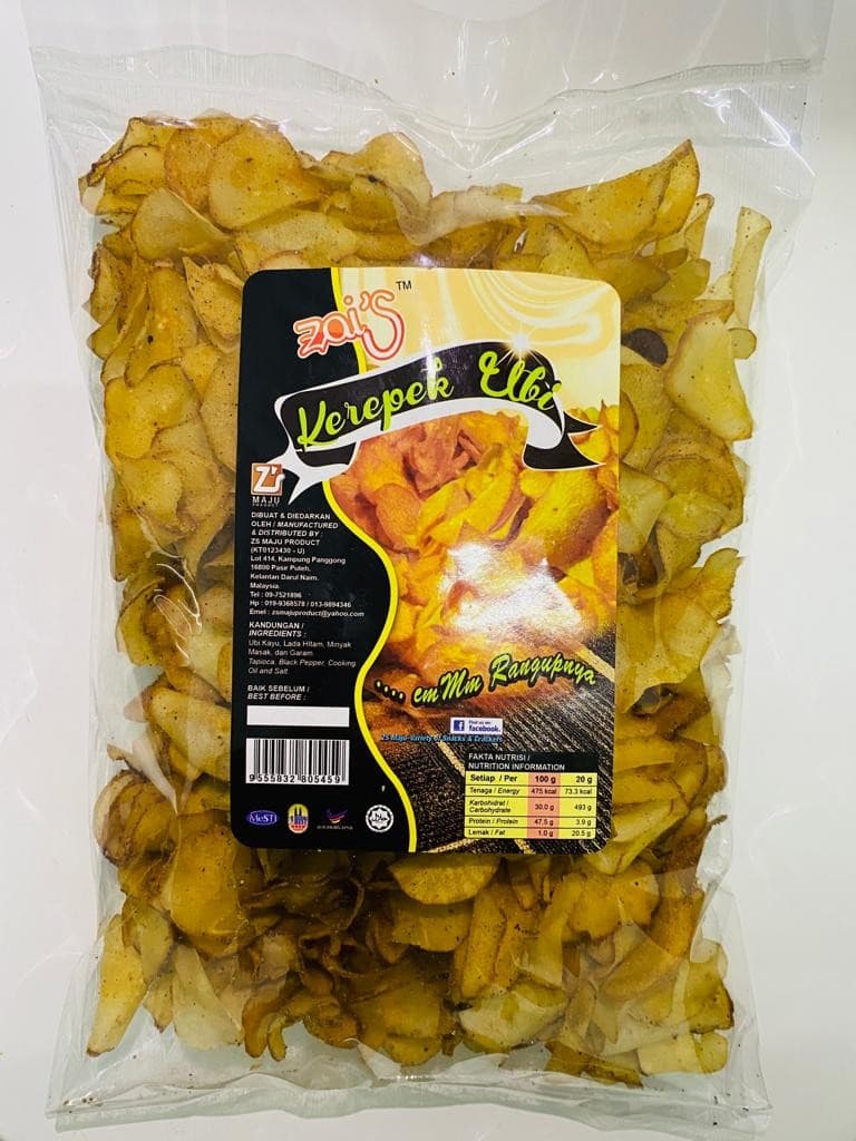 zais Kerepek Ubi Black Pepper