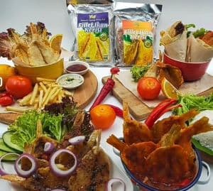 [SELF PICK UP] KOMBO A - FILLET IKAN KERISI BERSALUT TEPUNG PERISA ASLI DAN PEDAS - Image 1