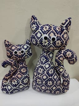 Soft Toy Kucing Batik - Thumbnail 1