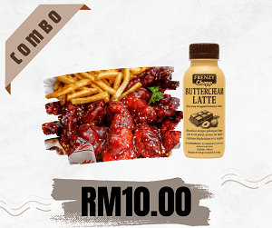 Combo Set (A) Ayam korea + Buttercream latte