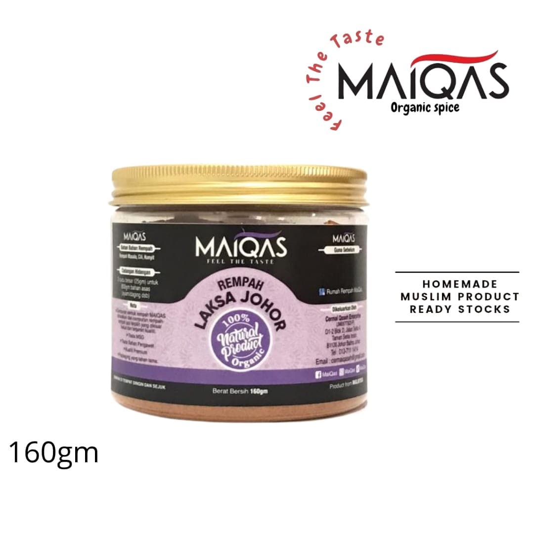 Serbuk Rempah Laksa Johor MaiQas 160g - Image 1
