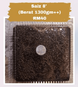 KEK COKLAT MOIST - (SAIZ 8' X 8') - Image 1