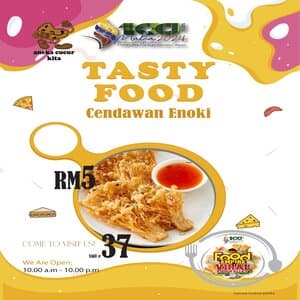 Cendawan Enoki Goreng.