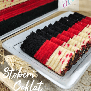 Kek Lapis Stoberi Coklat