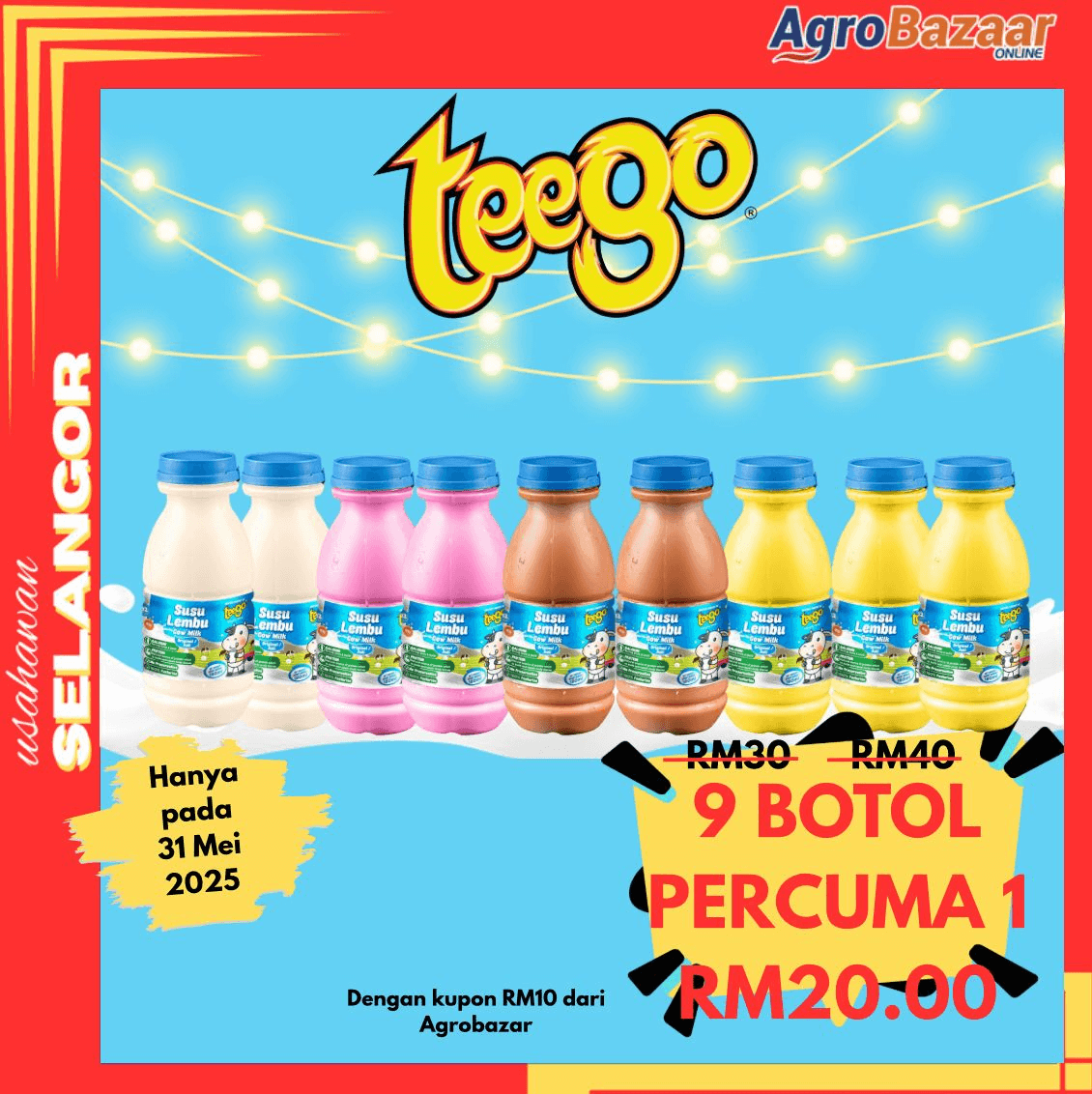 Kombo 10 Botol Susu Segar