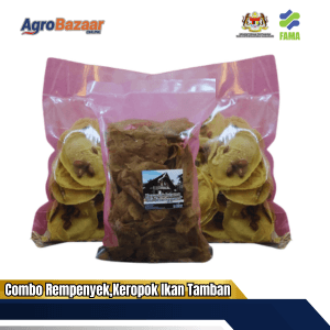 Combo 2 Bungkus Mini Rempeyek & Keropok Ikan Tamban