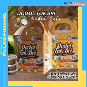 Dodol Tok Bri - ASLI Kotak 20 pcs Mini Cup / Tahan 3 Bulan / Dodol Lemak dan Kurang Manis