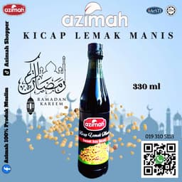 AZIMAH KICAP LEMAK MANIS 330ML - Thumbnail 1