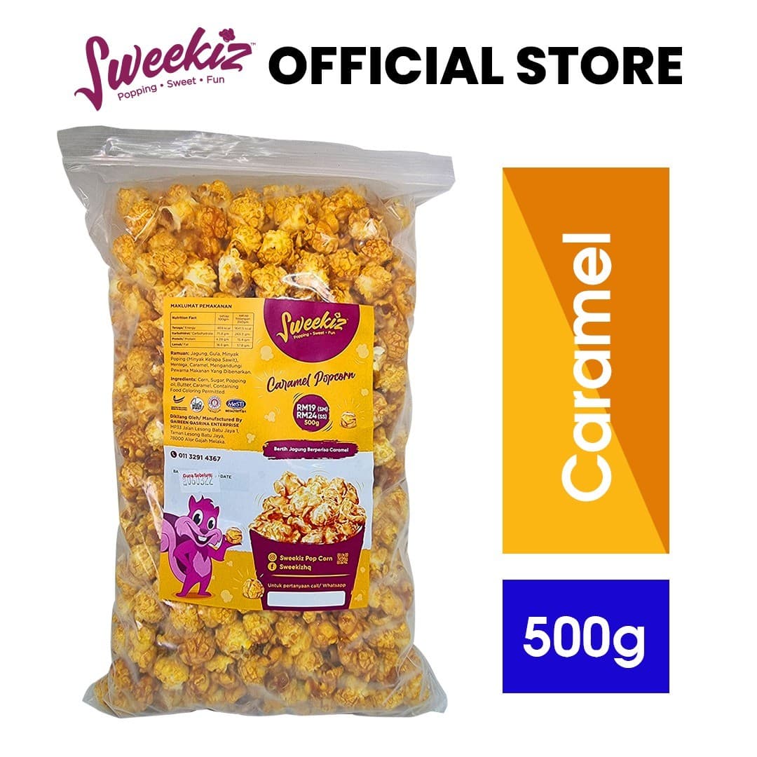 500GM CARAMEL POPCORN FAMILY PACK