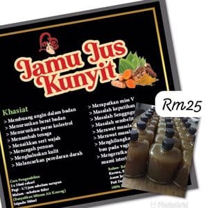 Jamu Jus Kunyit Power Kak Syikin