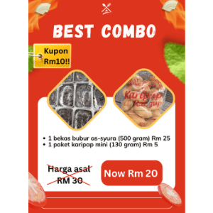 BEST COMBO 1 bekas bubur as syura / 1 paket karipap mini 130 g
