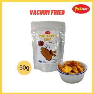Pakchips Vacuum MD2 Pineapple Chips (1 pack 50g) kerepek nenas kering chips kudapan sihat
