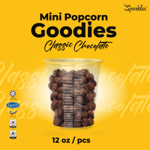 [CARTON DEAL] -  50 pcs Mini Pop Slim Goodies Popcorn | Classic Chocolate