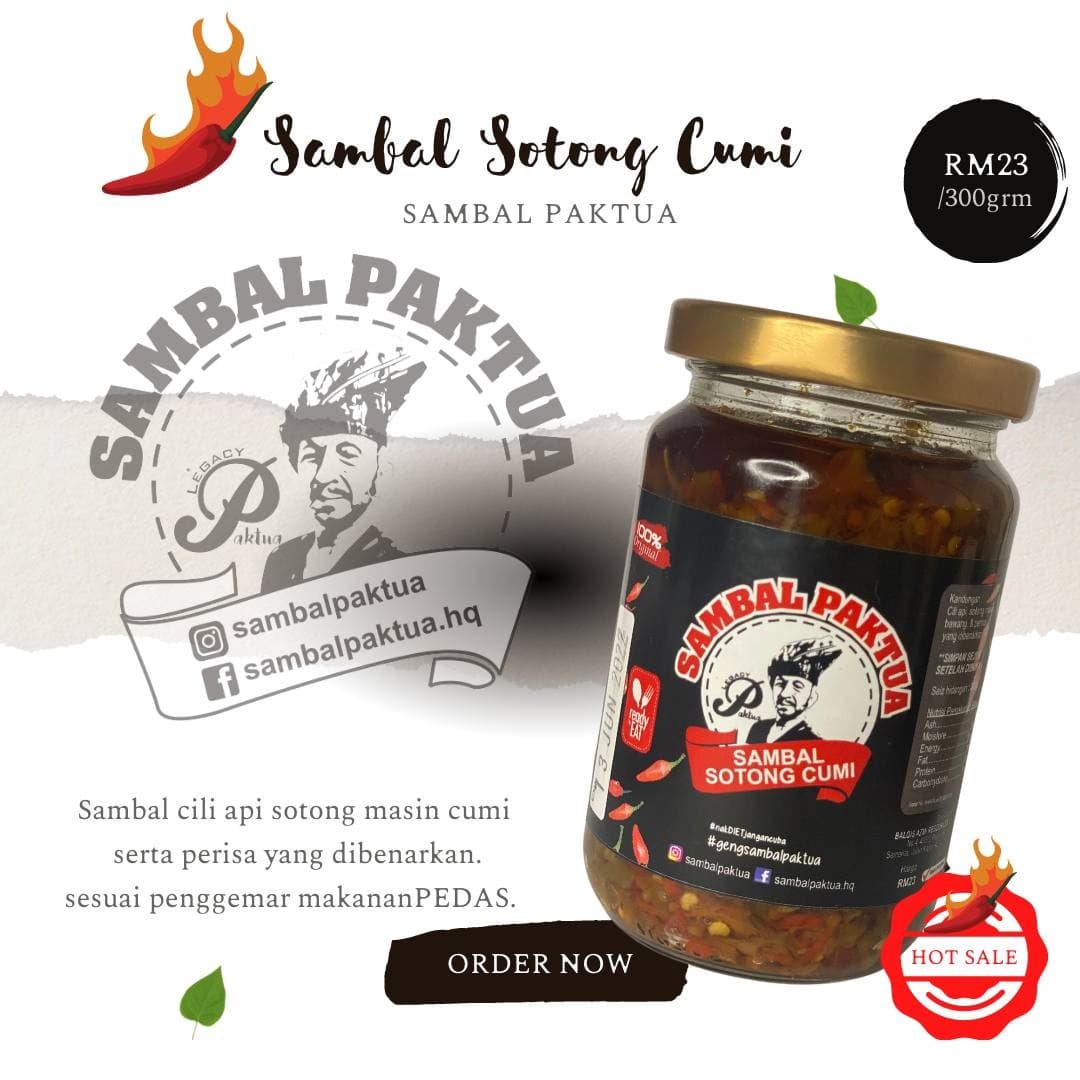 Sambal Sotong Cumi Pedas 450gram