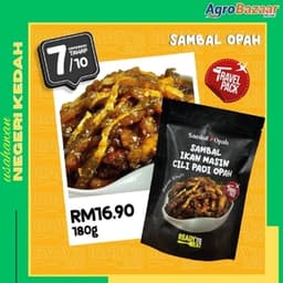 TRAVEL PACK SAMBAL IKAN MASIN CILI PADI OPAH - Thumbnail 1