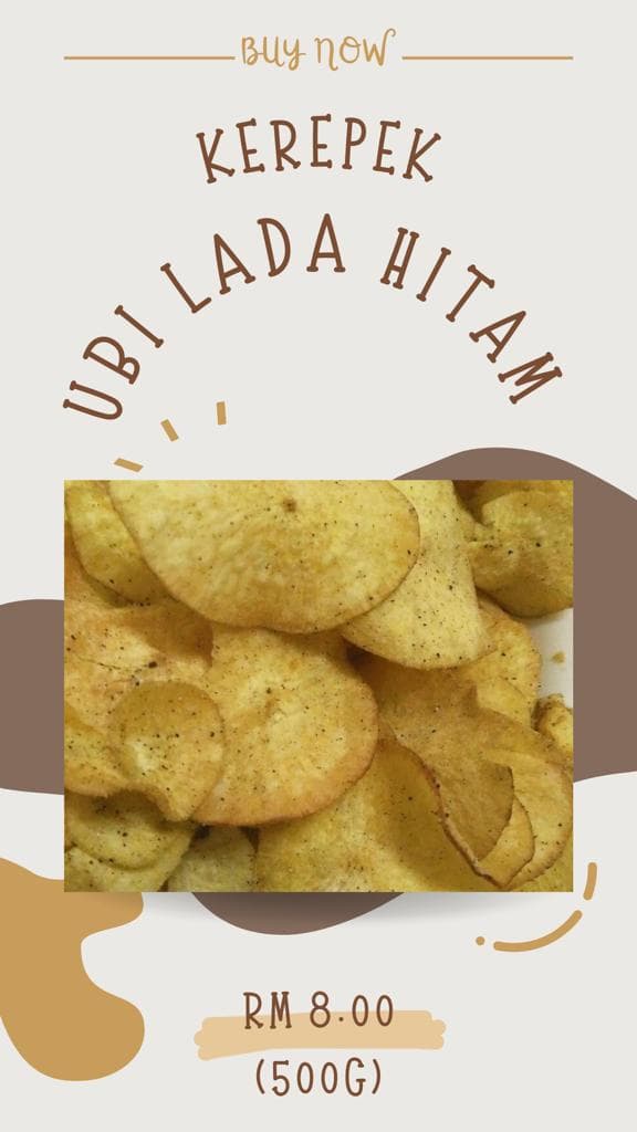 3 Kerepek Ubi Perisa Lada Hitam - Image 1