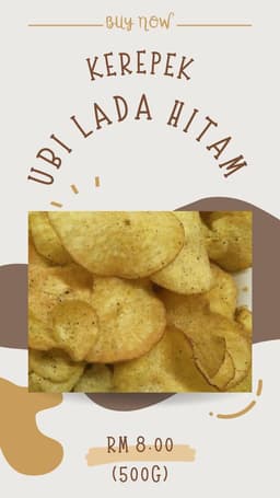 3 Kerepek Ubi Perisa Lada Hitam - Thumbnail 1